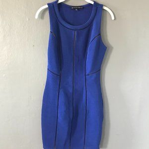 Above-the-knee Blue Body-Con Dress